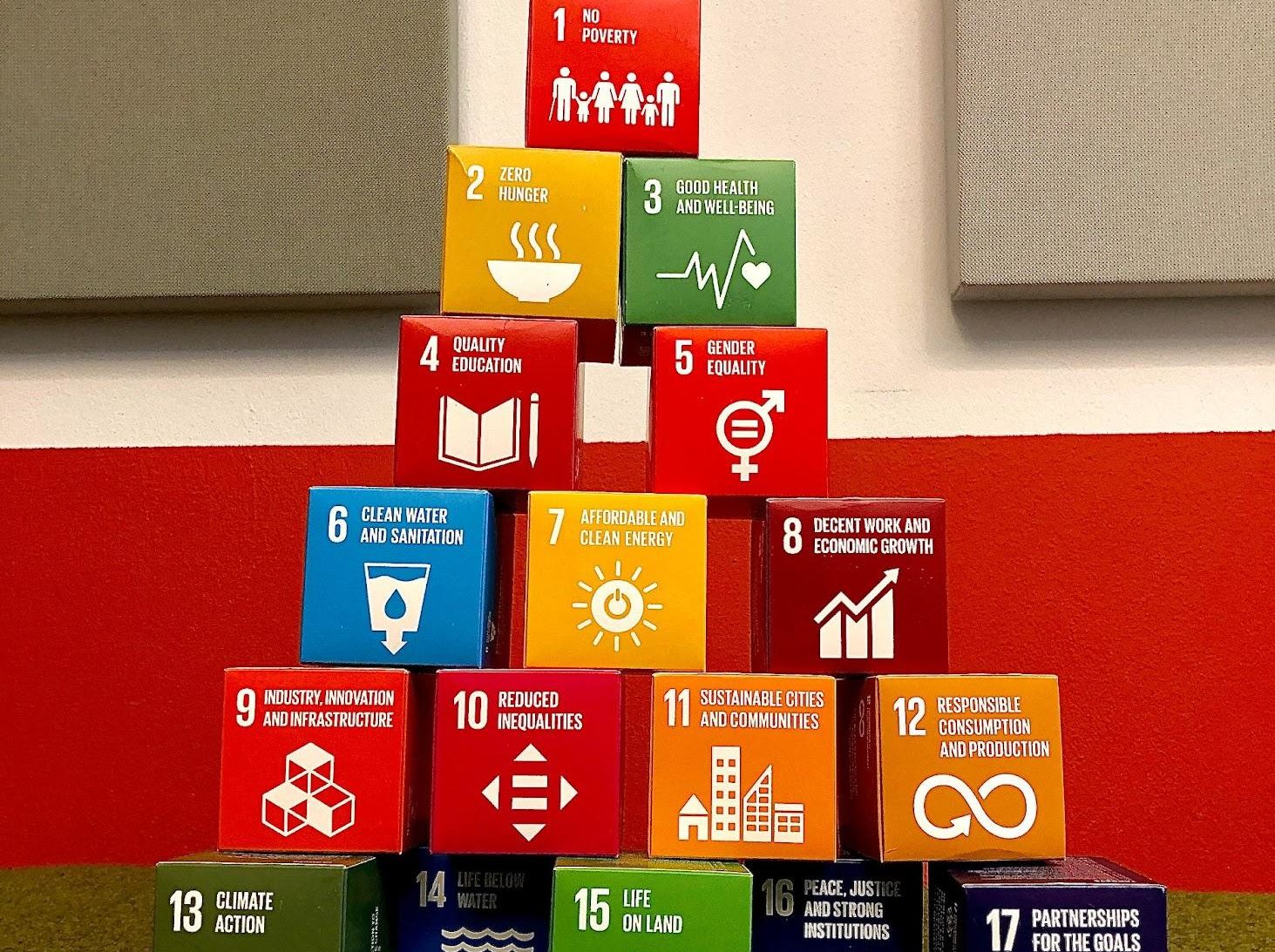 Darstellung der 17 SDGs